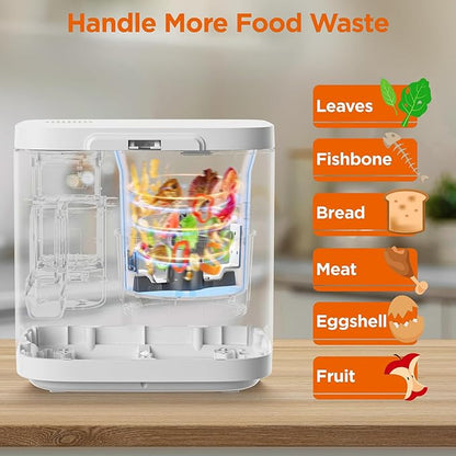 Electric Kitchen Composter, Odorless Electric Compost Bucket, Convert Food Waste and Residue into Compost
