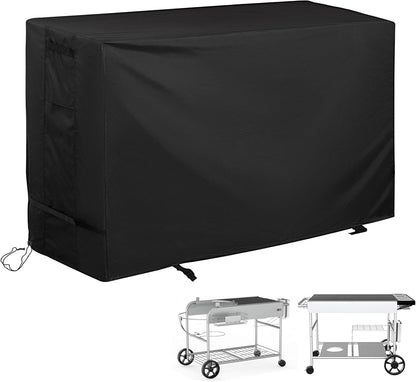 Pizza Oven Table Cover for BBQMall Pizza Oven Table Cart, Outdoor Grill Cart Cover for GRILL FORCE Pizza Oven Stand/Pizza Topping Station