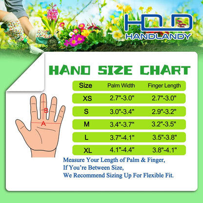 HANDLANDY Pruning Gloves Long for Men & Women, Pigskin Leather Rose Gardening Gloves- Breathable & Durability Gauntlet Glove Medium