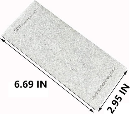 5 Pieces Diamond Sharpening Stone, Diamond Knife Sharpener Plate, Honing Whetstone for Kitchen, Sharpening Dull, Blunt or Tired Edges for Knives and Chisels