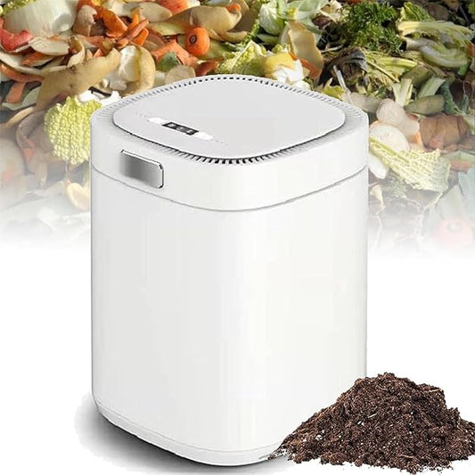 Electric Composter for Kitchen, 500W Kitchen Compost Bin with Smart LED Screen, Ample 2.5 Liters Capacity and Adjustable Work Modes, Automatic Cleaning and Fast Eliminating Odors, for Counter