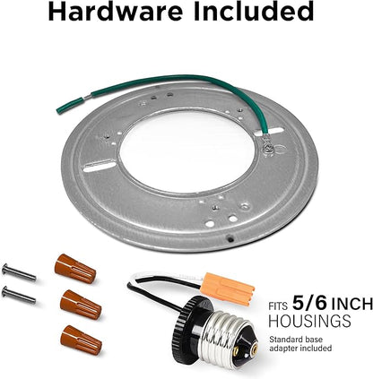 Feit Electric LED Ceiling Downlight, Dimmable Flat Panel Ceiling Light with Color Selection (5CCT), TP24 Adapter Included