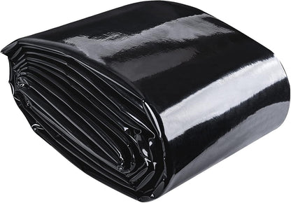 ToLanbbt Pond Liner 20 x 25.2 Ft HDPE Pond Liners, 20 Mil UV Resistant Preformed Pond Liner Easy Cutting, Pond Liner for Natural Looking Ponds, Waterfall, Koi Pondsand Water Garden (Black)