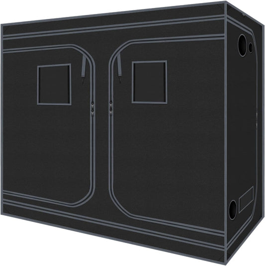 Grow Tents 96"x48"x78" High Reflective Grow Tent Indoor Grow Room for Planting Fruit Flower Veg with Removable Water-Proof Floor Tray 8x4