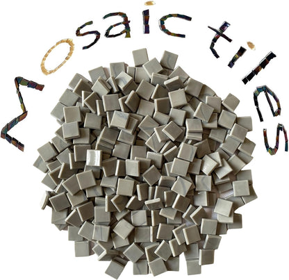 SMEIINIK 1.1lb Bulk Iridescent Color Mosaic Tiles for Crafts, Glass Mosaic Pieces, Stained Glass Tiles, 260 Pieces, 15mm Square, Polished Edge, Art Deco Style, Not Water Resistant