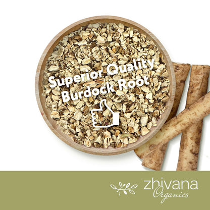 Premium Burdock Root Organic (4oz.) – Great Burdock Tea Loose - Raiz de Bardana Organica – Support Digestion, Liver, Gut Health