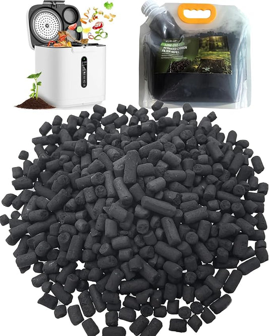 Odor Absorbing Charcoal Filter Refill Packs for Smart Waste Kitchen Composter, Replacement Activated Charcoal Filter, Compatible with Electric Composter, 1000 Grams