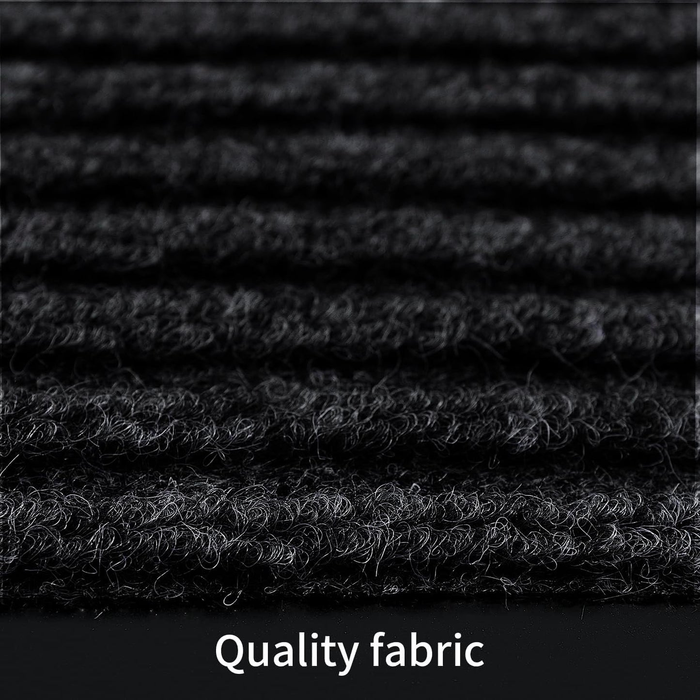 TANYOYO 3' X 6' Commercial Grade Door Floor Mat Brush Step Entrance Mat Vinyl Backed Utility Doormat Heavy Duty Floor Rugs Commercial Outdoor Carpet Indoor Entrance Mat，Black