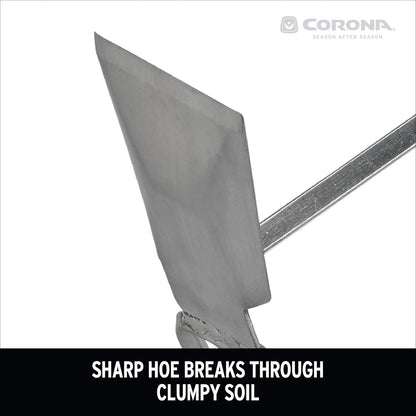 Corona CT 3344 Premium Stainless Steel ComfortGEL Hoe/Cultivator, Red