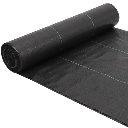 Towallmark Weed Barrier Landscape Fabric 6.5FTx300FT, Heavy Duty 3.2O Weed Block Gardening Ground Cover Mat, Weed Control Garden Cloth, Woven Geotextile Fabric for Underlayment, Driveway Fabric
