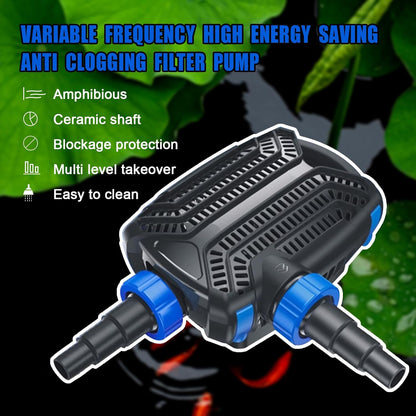 Eco-Sphere Energy-Saving 4280GPH Pond Pump Electronic Waterfall and Filter Pump for Ponds Up to 8560-Gallon. automatic start stop.33-ft Cord.Ceramic bearings, IpX8, UL certified