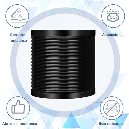 Tandefio 500 ft Vinyl Coated Wire Rope 304 Stainless Steel Black Stainless Wire 1/16 Inch Overmolded to 3/32 Inch with Cutter 7x7 Strands Construction for String Lights Hanging Clothesline Fence