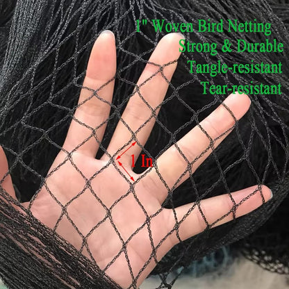 Bird Netting for Chicken Coop 50x100 Ft, 1" Mesh, Strong Woven Poultry Netting Roof Cover for Chicken Run, Heavy Duty Bird Net for Fruit Trees, Blueberry, Vegetables, Garden Protection