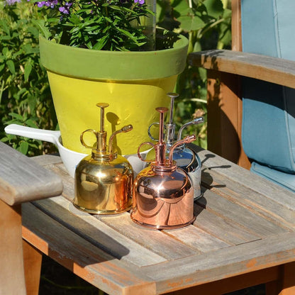 Brass Plant Mister (2 Pack) Indoor Plant Mister, Terrarium Mister, Orchid Spritzer, Succulent, Spray Bottle Mister, Plant Sprayer | A Beautiful and Useful Houseplant Accessory
