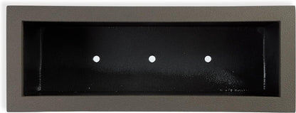 PolyStone Milan Tall Modern Outdoor/Indoor Rectangular Trough Planter, 46" L X 17" W X 19" H, Lightweight, Heavy Duty, Weather Resistant, Polymer Finish, Commercial and Residential (Slate Gray)