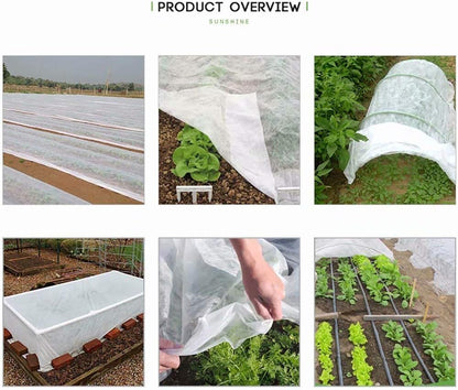 Agfabric Plant Covers Freeze Protection 10'x25' 1.2oz Floating Row Cover Garden Plant Cover Freeze Cloths for Plants Winter Frost Protection,White