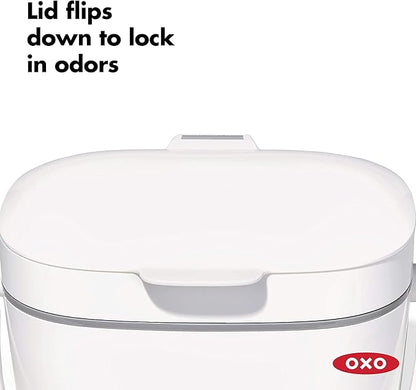 OXO Good Grips EASY-CLEAN COMPOST BIN - WHITE - 1.75 GAL/6.62 L
