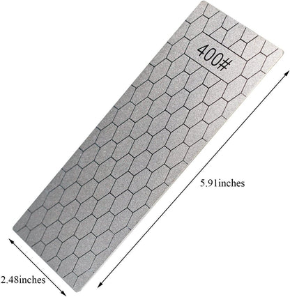 4 Pieces Diamond Sharpening Stone Set,Diamond Lapping Plate Coarse/Medium/Fine Grit Sharpener,400/600/1000/1200 Grit