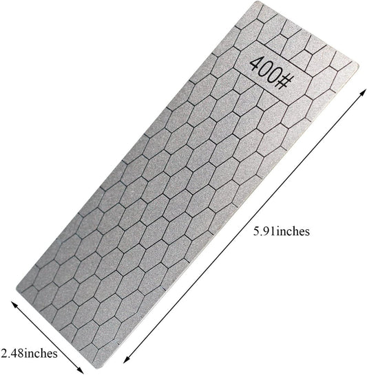 4 Pieces Diamond Sharpening Stone Set,Diamond Lapping Plate Coarse/Medium/Fine Grit Sharpener,400/600/1000/1200 Grit