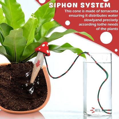BYDOLL Plant Self-Watering Stakes Automatic Dripper Watering Spikes for Indoor Outdoor Bonsai,Houseplant Insert Devices for Vacation Garden use,Drip Irrigation System for Plant 10 Pack