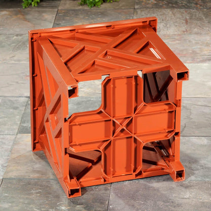 Miles Kimball Chippendale Planter Box, Terra Cotta – Plant Holder for Garden, Patio and Lawn – 14 ¾” sq. x 13 ¼ H Overall