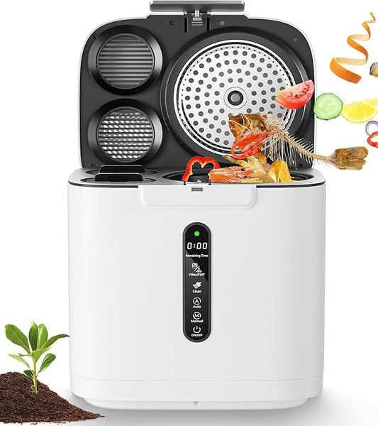Electric Kitchen Composter, Indoor Smart Countertop Compost Bucket, Convert Food Waste and Residue into Compost