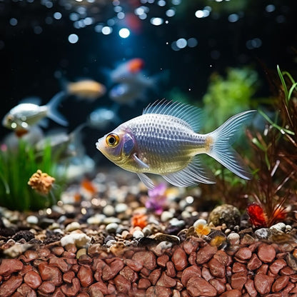 HappyFiller Small Red River Rocks Decorative Pebbles Natural Aquarium Gravel Stones for Fish Turtle Tank,Soil Cover,Indoor Outdoor Garden Succulent Potted Plants Top Dressing,Zen Garden,18 LB