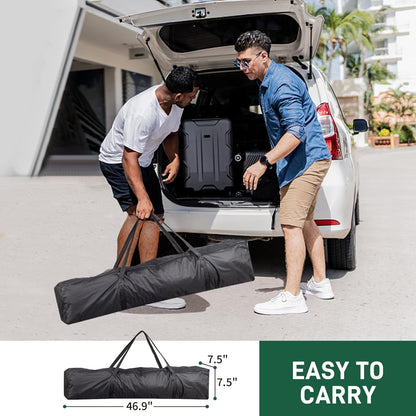 Outvita 6.5x6.5ft Pop Up Canopy Tent, Outdoor Instant Shelter Folding Canopy with 4 Side Walls and Carry Bag for Commercial Events, Party, Backyard BBQ, Camping White