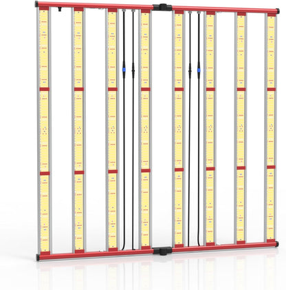 AGLEX 800W LED Grow Lights, Full Spectrum Grow Light with UV IR, Daisy Chain Plant Bar Style Grow Light Foldable & Dimmable for Indoor Growing Commercial Hydroponic Growing Lamp 6x6ft Core Coverage