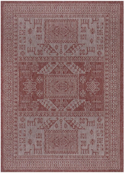 Keen Home Design Terrace Outdoor Area Rug - 4x6 Washable Indoor/Outdoor Rug for Patio, Kitchen, Balcony, Beach, Garden, Deck and Porch, Size: 3'10"x5'7"