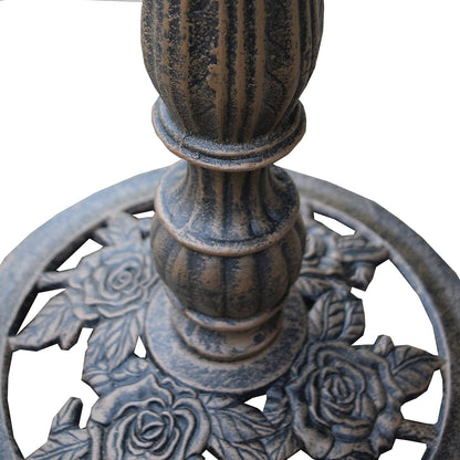 Oakland Living Rose Bird Bath, Antique Bronze