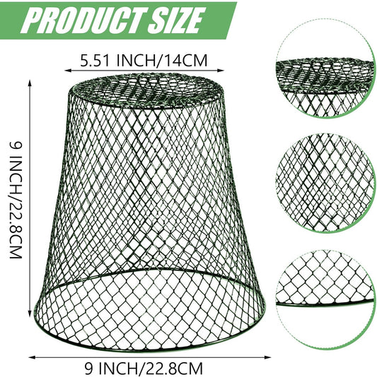 20 Pcs 9×9inch Chicken Wire Plant Covers Wire Garden Cloches Chicken Wire Cloche Plant Protector Metal Heavy Duty Garden Plant Cloche for Keeping Bunnies Chicken Squirrels Birds Other Out