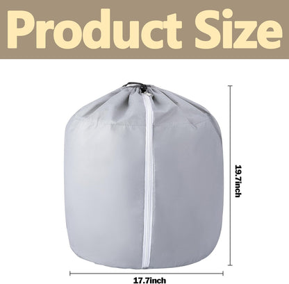 Tlswshsy 2PCS Plant Winter Protection Pot - 19.7" x 17.7" Flower Pot Protection Bag - Anti-Frost Winter Pot Plant Cover with Drawstring and Zipper for Winter Outdoor Fruit Trees Potted Plants Shrub