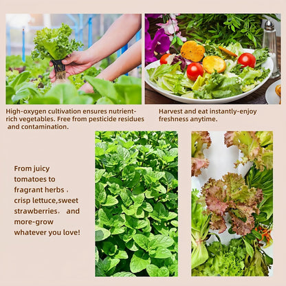 Hydroponics Growing System kit, Vertical hydroponic Garden ，Outdoor Indoor hydroponics Growing System，Lettuce Grow Tower,Pump System, Auto Timer, 30 Pods,Gardening Gift
