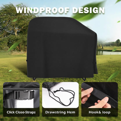 Grill Cover for Traeger Woodridge Pellet Grill TFB86MLH, Outdoor Griddle Cover for Traeger Pellet Smoker Grill, Waterproof BBQ Grill Cover for All Weather