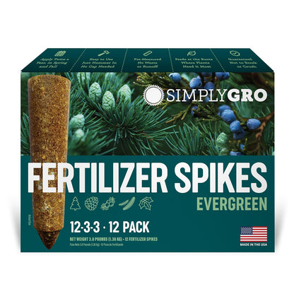 Fertilizer Spikes for Evergreen Trees & Shrubs (12 Spikes - 3.0 Lbs)