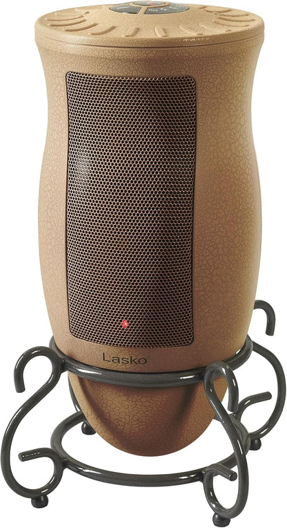 Lasko Oscillating Designer Ceramic Tower Space Heater for Home with Adjustable Thermostat, Timer and Remote Control, 16 Inches, 1500W, 6435