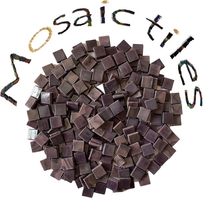 SMEIINIK 1.1lb Bulk Single Iridescent Color Mosaic Tiles for Crafts, Glass Mosaic Pieces for Mosaic Puzzles, Stained Glass Tiles for Mosaic DIY, Mosaic Making Supplies(AJ46-27)
