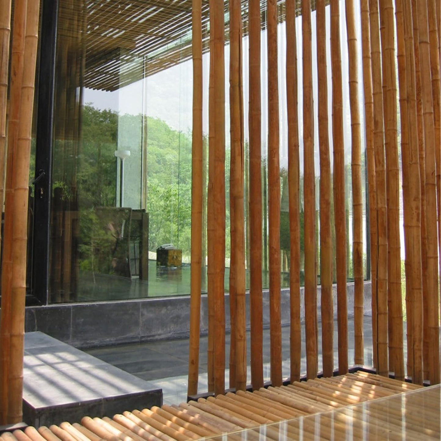 FOREVER BAMBOO 72" L Solid Bamboo Poles for Structural Design and Weight-Bearing Support (6-Pack)