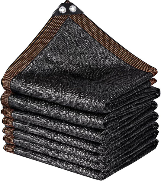 winemana Black Shade Cloth 70%, 30x50 FT Mesh Tarp - Garden Shade for Greenhouse, Patio, Vegetables, Plants Cover and Chicken Coops, Sunshade Net for Outdoor Protection with Reinforced Grommets