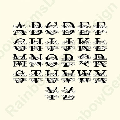 Personalized Metal Name Signs, Split Letter Monogram Wall Decor, Custom Last Name Sign, Family Name Sign for Outdoor, Personalized Wedding Gift, Garden Decor, Metal Wall Art, Housewarming Gift (MonogramDesign_10)