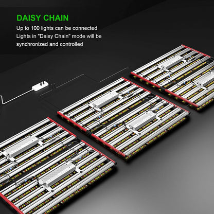 AGLEX 1000W LED Grow Lights, Full Spectrum Grow Light with UV IR, Daisy Chain Plant Bar Style Grow Light Foldable & Dimmable for Indoor Growing Commercial Hydroponic Growing Lamp 6x6ft Core Coverage