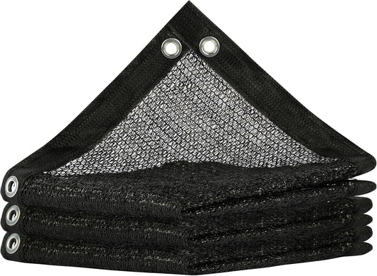 ShadeMart 50% Shade Cloth for Plant, Black 5FT x 74FT Custom Size Outdoor Shade Tarp, Shade Cover with Upgrade Grommets and Zip Ties, Netting Sunblock Net for Vegetables Flower Garden Greenhouse