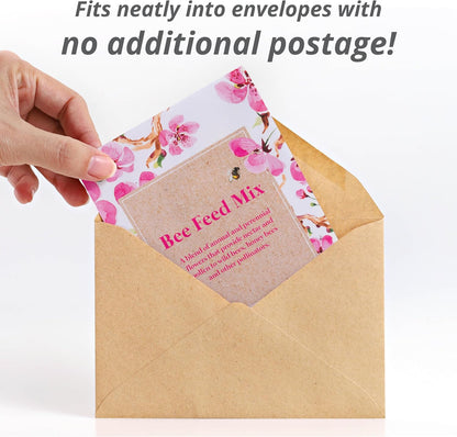 Bentley Seed Flower Mix - Pollinator Seed Mix with 5 Wildflower Seed Packets - Non-GMO Pollinator Seeds - Eco-Friendly Flower Seeds Packets for Party, Celebration, and Gifts - Pollinator Mix