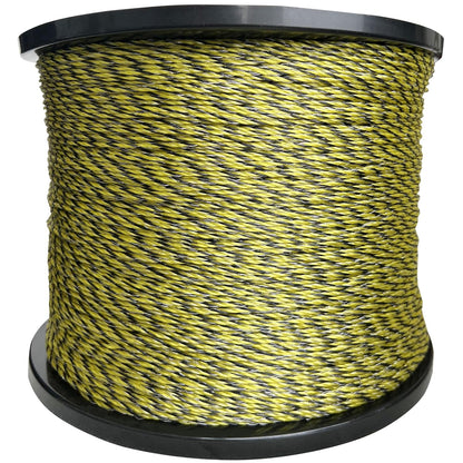 Upgraded Electric Fence Polywire 5050 Feet 1540 Meters, 6 Stainless Steel Strands for Reliable Conductivity and Rust Resistance, Portable Electric Fencing,UV, Rust Resistant