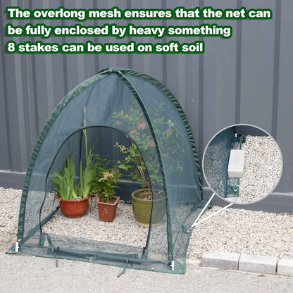 Pop up Gardening Net Cover,36x36x39 inch Pack of 3 Pest Guard Cover for Vegetables Fruits Durable Plant Gardening Net Pop-Up Chicken Pen for Small Animals Outdoor Run and Pet Enclosure