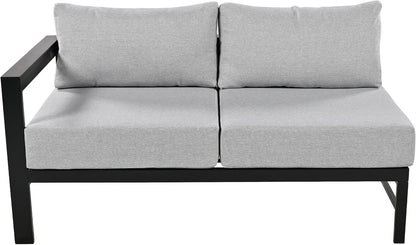 Multi-Person Outdoor Sofa Set, U-Shaped Aluminum Outdoor Sofa Set with Thick Cushions and Backrests, Modular Patio Sofa Set for Gardens, Backyards, and Balconies (Grey * 069)