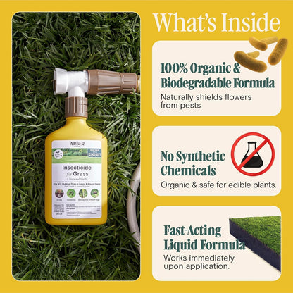 Arber Organic Liquid Concentrate for Indoor and House Plants | Natural Gardening (RTS Insecticide Lawn, Tree & Shrub)