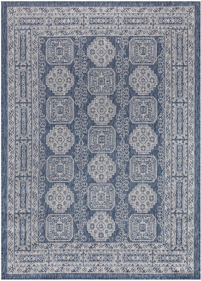 Keen Home Design Terrace Outdoor Area Rug - 8x10 Washable Indoor/Outdoor Rug for Patio, Kitchen, Balcony, Beach, Garden, Deck and Porch, Size: 7'7"x10'
