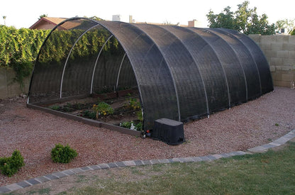 Agfabric 40% Shade Cloth 10X 10ft Sun Shade Fabric Sunblock Shade Cloth Cover with Clips for Plants, Black